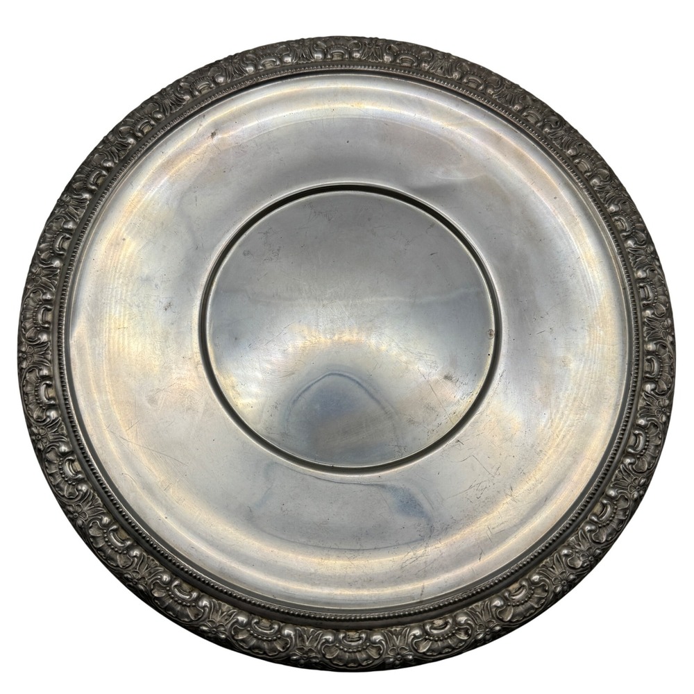 Frank‎ M Whiting Sterling Silver 430 Botticelli Plate Tray 255g Ornate Round